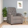 Sillón reclinable eléctrico tela gris taupé en Sillones | Comprar online en Foru.es