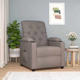 Sillón reclinable eléctrico tela gris taupé en Sillones | Comprar online en Foru.es