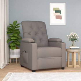 Sillón reclinable eléctrico tela gris taupé en Sillones | Comprar online en Foru.es