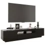 Mueble para TV con luces LED negro 180x35x40 cm de vidaXL, Muebles TV - Ref: Foro24-3081898, Precio: 115,98 €, Descuento: %