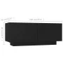 Mueble para TV con luces LED negro 180x35x40 cm de vidaXL, Muebles TV - Ref: Foro24-3081898, Precio: 115,98 €, Descuento: %