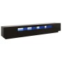 Mueble para TV con luces LED negro 260x35x40 cm de vidaXL, Muebles TV - Ref: Foro24-3081916, Precio: 174,60 €, Descuento: %
