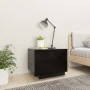 Mesita de noche madera de ingeniería negro 100x35x40 cm de vidaXL, Mesitas de noche - Ref: Foro24-3082766, Precio: 65,70 €, D...