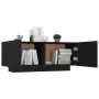 Mesita de noche madera de ingeniería negro 100x35x40 cm de vidaXL, Mesitas de noche - Ref: Foro24-3082766, Precio: 65,70 €, D...