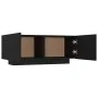 Mesita de noche madera de ingeniería negro 100x35x40 cm de vidaXL, Mesitas de noche - Ref: Foro24-3082766, Precio: 65,70 €, D...