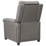 Sillón reclinable eléctrico tela gris claro en Sillones | Comprar online en Foru.es