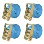 Ratchet Tie Down Straps 4 Pcs 2T 6mx38mm Blue by vidaXL, Tie down straps - Ref: Foro24-142654, Price: 35,74 €, Discount: %