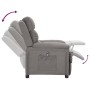 Sillón reclinable eléctrico tela gris claro en Sillones | Comprar online en Foru.es