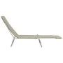 Tumbonas plegables 2 unidades acero y tela gris topo de vidaXL, Tumbonas - Ref: Foro24-44303, Precio: 95,88 €, Descuento: %