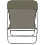 Tumbonas plegables 2 unidades acero y tela gris topo de vidaXL, Tumbonas - Ref: Foro24-44303, Precio: 98,88 €, Descuento: %
