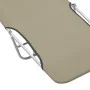 Tumbonas plegables 2 unidades acero y tela gris topo de vidaXL, Tumbonas - Ref: Foro24-44303, Precio: 95,88 €, Descuento: %