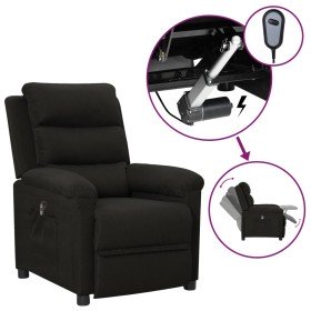 Sillón reclinable eléctrico de tela negro en Sillones | Comprar online en Foru.es