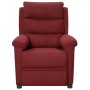 Sillón reclinable eléctrico tela rojo tinto en Sillones | Comprar online en Foru.es