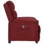 Sillón reclinable eléctrico tela rojo tinto en Sillones | Comprar online en Foru.es