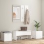 Juego de muebles de recibidor madera contrachapada blanco de vidaXL, Armarios roperos - Ref: Foro24-3082062, Precio: 134,54 €...