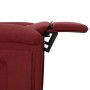 Sillón reclinable eléctrico tela rojo tinto en Sillones | Comprar online en Foru.es