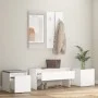 Juego de muebles de recibidor madera contrachapada blanco de vidaXL, Armarios roperos - Ref: Foro24-3082062, Precio: 132,11 €...