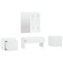 Juego de muebles de recibidor madera contrachapada blanco de vidaXL, Armarios roperos - Ref: Foro24-3082062, Precio: 134,54 €...