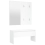 Juego de muebles de recibidor madera contrachapada blanco de vidaXL, Armarios roperos - Ref: Foro24-3082062, Precio: 134,54 €...