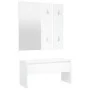 Juego de muebles de recibidor madera contrachapada blanco de vidaXL, Armarios roperos - Ref: Foro24-3082062, Precio: 132,11 €...