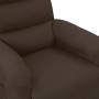 Sillón reclinable eléctrico tela marrón oscuro en Sillones | Comprar online en Foru.es