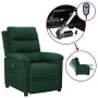 Sillón reclinable eléctrico tela verde oscuro en Sillones | Comprar online en Foru.es