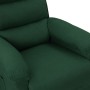 Sillón reclinable eléctrico tela verde oscuro en Sillones | Comprar online en Foru.es