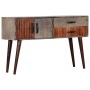 Mesa consola de madera maciza de mango gris 120x35x75 cm de vidaXL, Mesas auxiliares - Ref: Foro24-282742, Precio: 216,41 €, ...