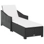 Tumbona con cojín ratán sintético blanco crema de vidaXL, Tumbonas - Ref: Foro24-317179, Precio: 189,24 €, Descuento: %