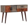 Mesa consola de madera maciza de mango gris 120x35x75 cm de vidaXL, Mesas auxiliares - Ref: Foro24-282742, Precio: 216,41 €, ...