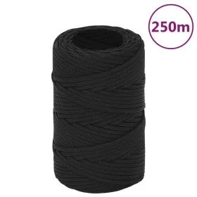 Cuerda de barco polipropileno negro intenso 2 mm 250 m de vidaXL, Sogas y cuerdas metálicas - Ref: Foro24-152479, Precio: 17,...