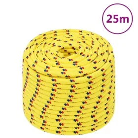 Cuerda de barco polipropileno amarillo 14 mm 25 m de vidaXL, Sogas y cuerdas metálicas - Ref: Foro24-152621, Precio: 23,47 €,...