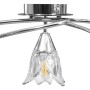 Lámpara de techo con pantallas vidrio tulipán 5 bombillas E14 de vidaXL, Apliques de techo - Ref: Foro24-289236, Precio: 56,8...