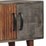 Mueble para TV madera maciza de mango rugosa gris 130x30x46 cm de vidaXL, Muebles TV - Ref: Foro24-282743, Precio: 222,17 €, ...
