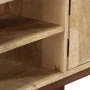 Massiver Konsolentisch aus rauem Mangoholz, 115 x 30 x 76 cm von vidaXL, Seitentische - Ref: Foro24-282746, Preis: 170,80 €, ...