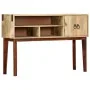 Mesa consola de madera maciza de mango rugosa 115x30x76 cm de vidaXL, Mesas auxiliares - Ref: Foro24-282746, Precio: 170,80 €...
