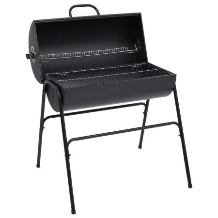 Parrilla barril 2 rejillas de cocción negro acero 80x95x90 cm de vidaXL, Barbacoas - Ref: Foro24-313635, Precio: 127,81 €, De...