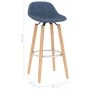 Taburetes de cocina 2 unidades tela azul de vidaXL, Taburetes de cocina - Ref: Foro24-289381, Precio: 120,87 €, Descuento: %