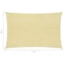 Toldo de vela beige HDPE 160 g/m² 4x7 m de vidaXL, Sombrillas - Ref: Foro24-311135, Precio: 59,63 €, Descuento: %