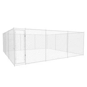 Galvanized steel outdoor kennel 570x570x185 cm by vidaXL, Dog kennels and fences - Ref: Foro24-145034, Price: 619,58 €, Disco...