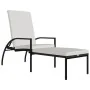 Tumbona con reposapiés ratán sintético marrón de vidaXL, Tumbonas - Ref: Foro24-317628, Precio: 91,61 €, Descuento: %