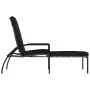 Tumbona con reposapiés ratán PE gris de vidaXL, Tumbonas - Ref: Foro24-317630, Precio: 92,98 €, Descuento: %