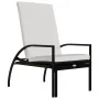 Tumbonas con reposapiés 2 unidades ratán sintético negro de vidaXL, Tumbonas - Ref: Foro24-317632, Precio: 180,48 €, Descuent...