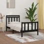 Estructura de cama madera maciza de pino negro 100x200 cm de vidaXL, Camas y somieres - Ref: Foro24-3107022, Precio: 131,85 €...