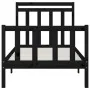 Estructura de cama madera maciza de pino negro 100x200 cm de vidaXL, Camas y somieres - Ref: Foro24-3107022, Precio: 131,85 €...