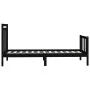 Estructura de cama madera maciza de pino negro 100x200 cm de vidaXL, Camas y somieres - Ref: Foro24-3107022, Precio: 131,85 €...