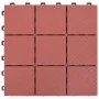 Baldosas de terraza 10 uds plástico rojo 30,5x30,5 cm de vidaXL, Suelos y moquetas - Ref: Foro24-48230, Precio: 59,07 €, Desc...