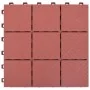 Terrace tiles 10 pcs red plastic 30.5x30.5 cm by vidaXL, Floors and carpets - Ref: Foro24-48230, Price: 59,07 €, Discount: %