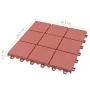 Terrace tiles 10 pcs red plastic 30.5x30.5 cm by vidaXL, Floors and carpets - Ref: Foro24-48230, Price: 59,07 €, Discount: %