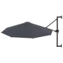 Sombrilla de pared con barra de metal 300 cm antracita de vidaXL, Sombrillas - Ref: Foro24-44865, Precio: 108,27 €, Descuento: %
